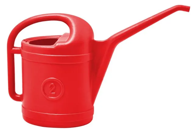 Innaffiatoio in PEHD con riserva d'acqua 2 litri ROSSO