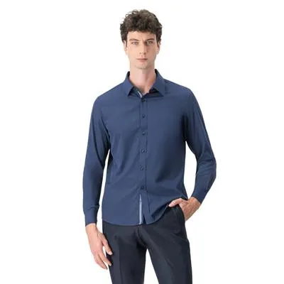 Camisa Hummo Hombre Lisa Manga Larga
