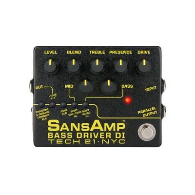 TECH 21 SANSAMP BASS DRIVER V2 DI AND PRE-AMP EFFECT PEDAL