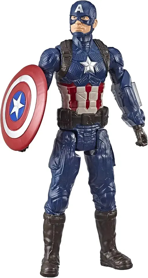 Marvel Avengers: Endgame Titan Hero Series Captain America 12"-Scale Super Hero Action Figure Toy with Titan Hero Power Fx Port