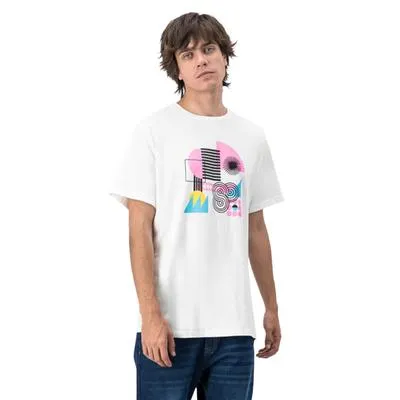 Playera Hummo Hombre Estampado Abstracto Geométrico