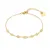 Armband in zilver, bloemetjes met zirkonia