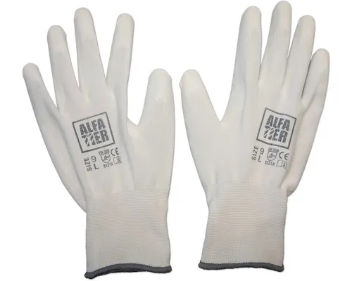 Malířské rukavice Strip Micro-flex vel. 9 bílá