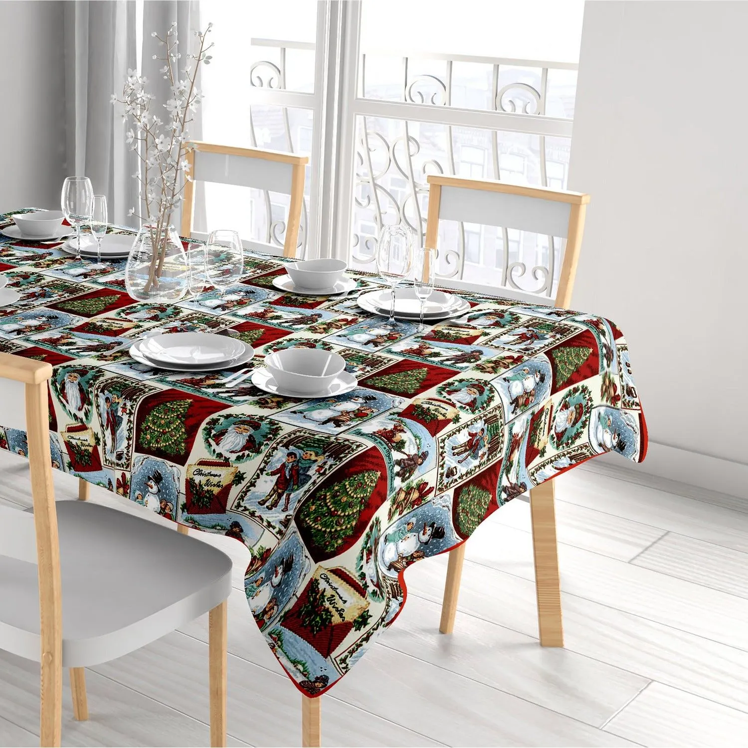 Tovaglia Antimacchia effetto Gobelin 140x300 cm