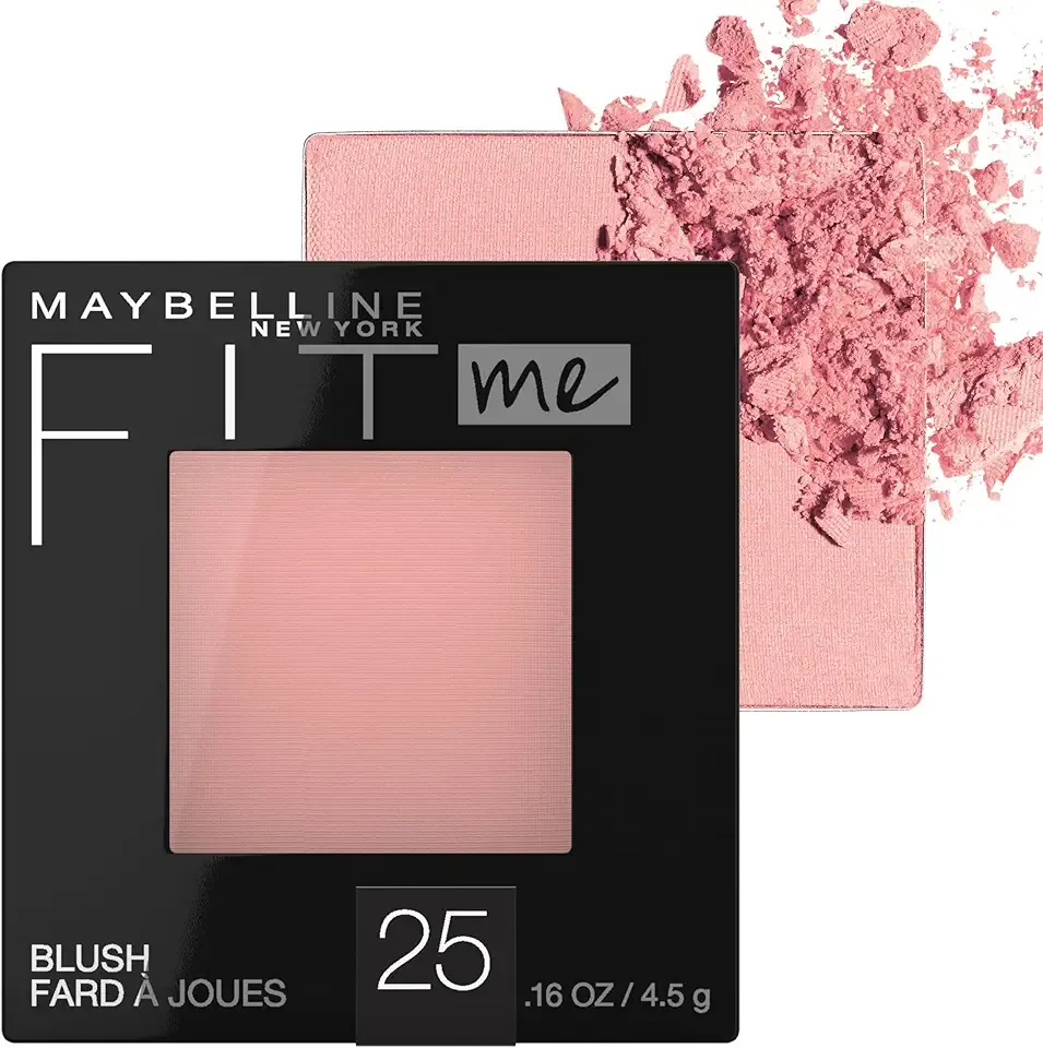 Maybelline Fit Me Blush, Lightweight, Smooth, Blendable, Long-lasting All-Day Face Enhancing Makeup Color, Pink, 1 Count