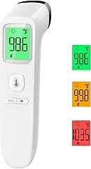 No-Touch Thermometer for Adults and Kids, Accurate Digital Baby Thermometer, Fever Alarm & Silent Mode, 2 in 1 Forehead & Object Mode No-Touch Thermometer for Adults and Kids, A…
