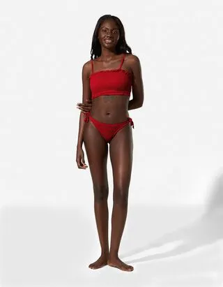Boxer mare - Allacciature laterali - rosso