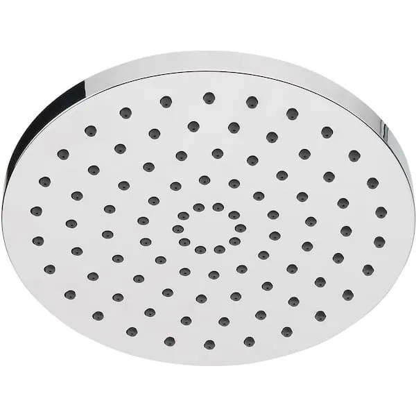 Glacier Bay 1-​Spray Pattern 8 in.​ Single Wall Mount Fixed Rain Shower Head in Chrome