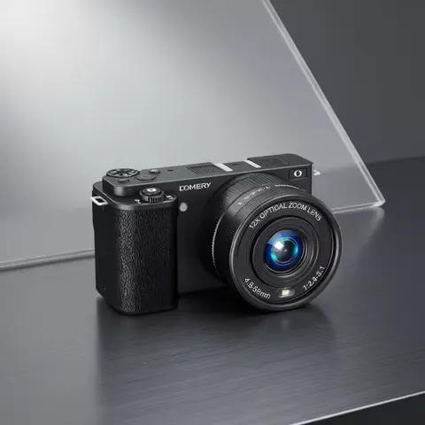 Digital Camera 4K 12X Optical Zoom 4K 64MP Digital Selfie Camera Flip Screen Vlog Camcorder Video Recorder Photographic Camera Livestream Webcam