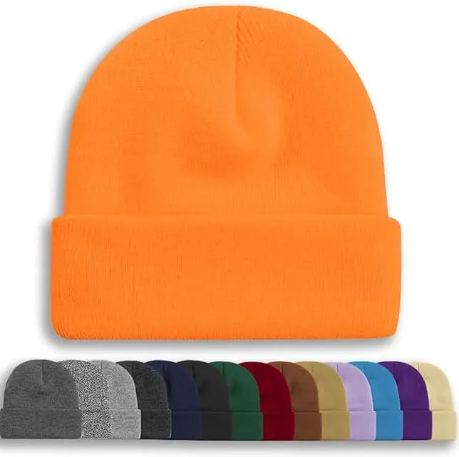 Rosoz Beanie for Men Women Cuffed Knit Winter Hat Unisex Skull Cap | Double-Layer Warm Watch Cap,Ultra-Soft Itch-Free,One Size Fits Most,E…