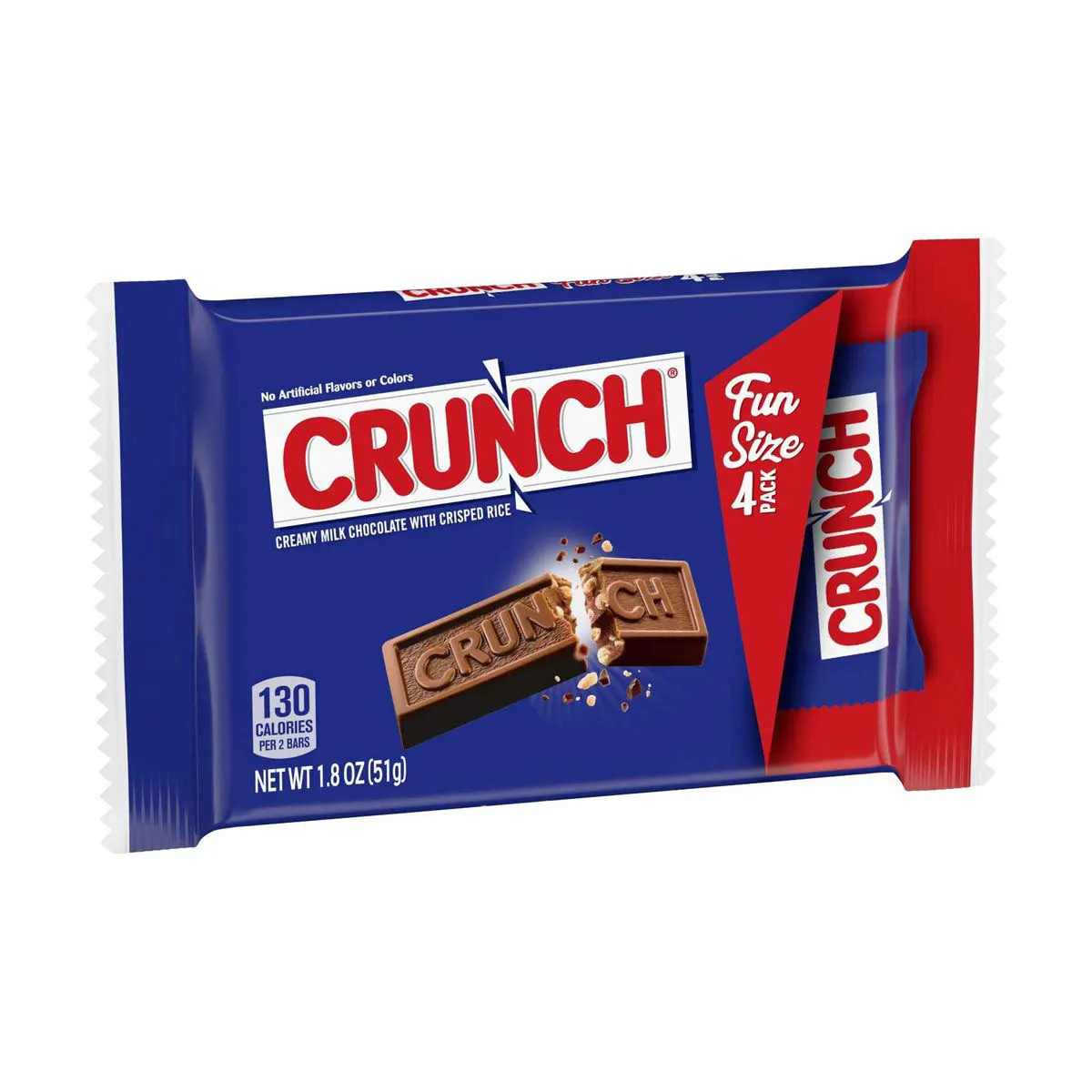 Crunch Fun Size Milk Chocolate with Crisped Rice Multi Pack, 4 ct, 1.8 oz