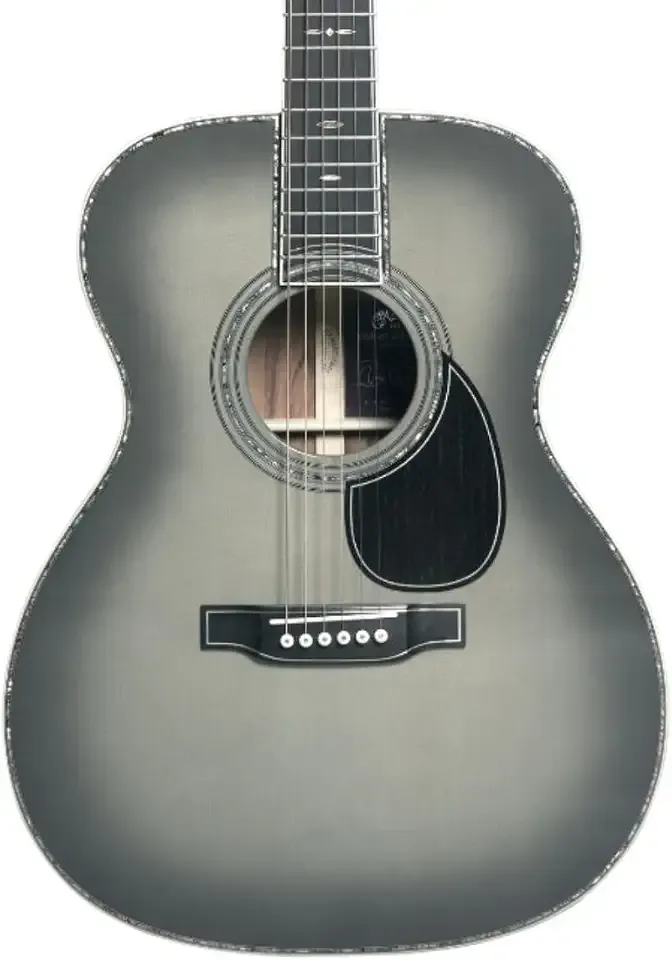 OM 45 John Mayer 20th Anniversary Acoustic Guitar Platinum Gray Burst
