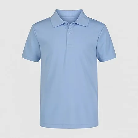 IZOD Performance Mesh Boys Short Sleeve Regular Fit Wrinkle Resistant Moisture Wicking Polo Shirt