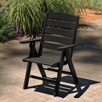 POLYWOOD Chesapeake Reclining and Folding Dining Chair