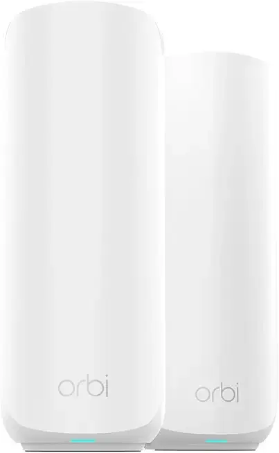 Orbi 370 Series Dual-Band WiFi 7 Mesh Network System for Home (RBE372) – Wireless Router + 1 Extender, Security Features, 5 Gbps, Covers 4,000 sq.ft., 70 Devices, 2.5GB Internet Port, BE5000