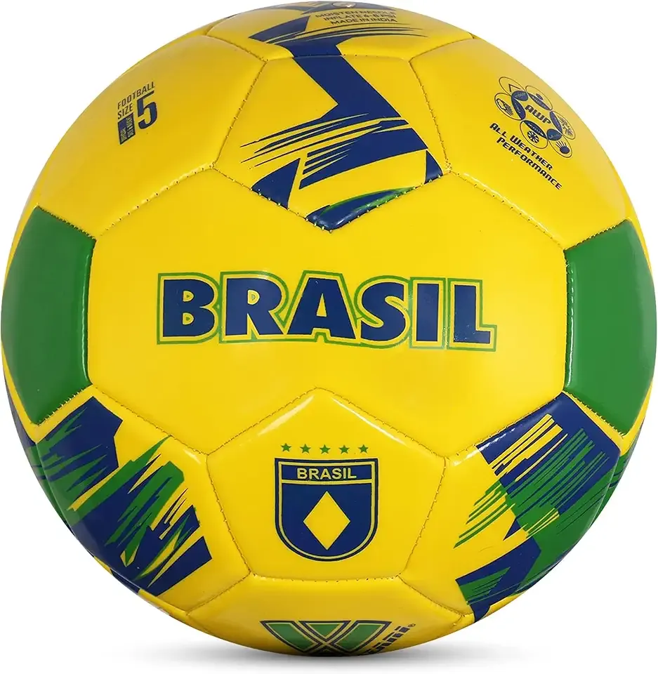 National Team Soccer Ball - Durable Faux Leather Football for Adult Kids & Youth | Machine-Sewn with 30-Panel Design | Size 3, 4, 5 & Mini | Ideal for Adult, Boys, Girls, and Toddlers
