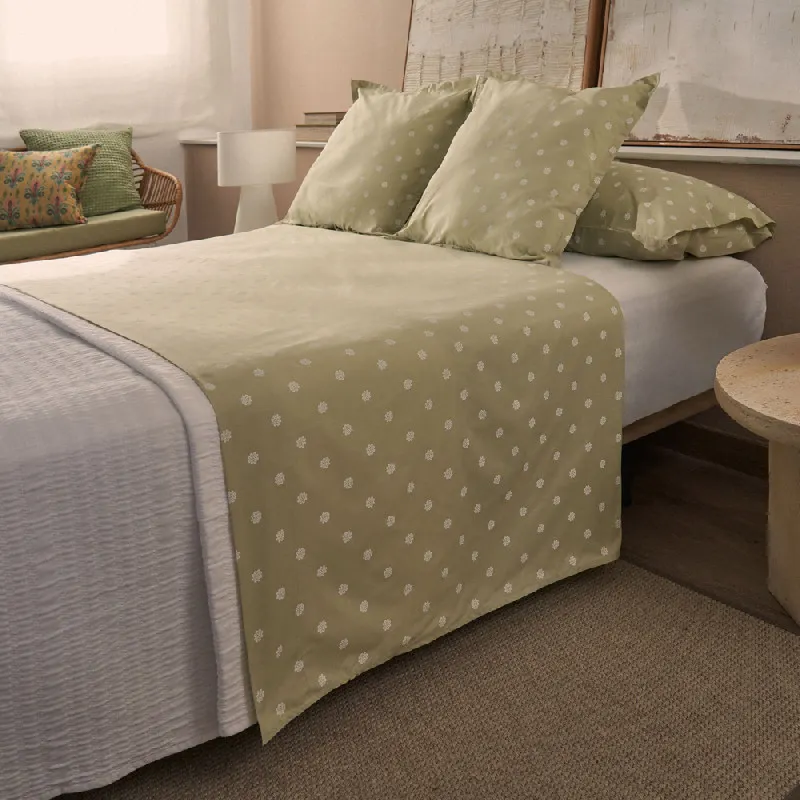 Juego de sábanas 100% Algodón 3 piezas - Verdi