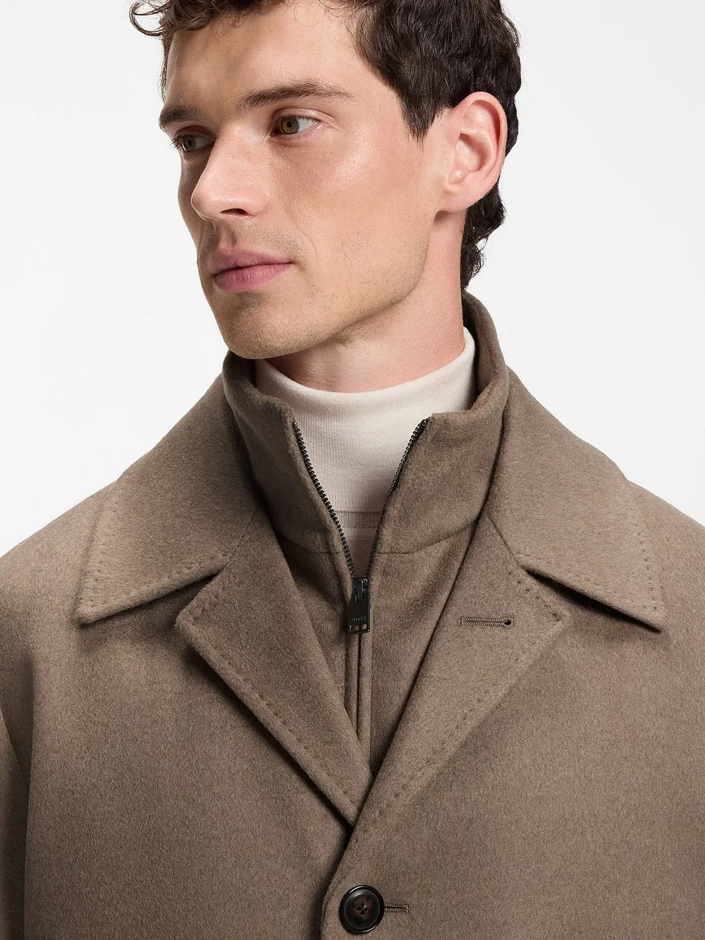 RELAXED FIT FORMAL COAT