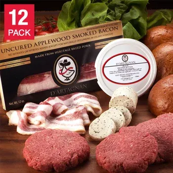 D'Artagnan Extreme American Wagyu Burger Lovers Bundle 12 Total Packs, 6 Lbs. Total