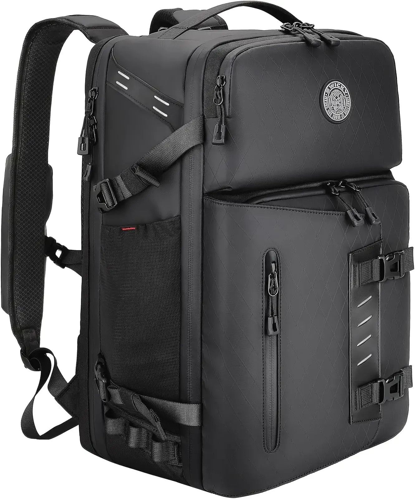 Travel Backpack for Men, 40L Carry On Backpack Flight Approved | Water-Resistant, Fits 17.3 Inch Laptop, TSA Friendly, Large Capacity, Airplane Travel, Quick‑Access Phone Pocket