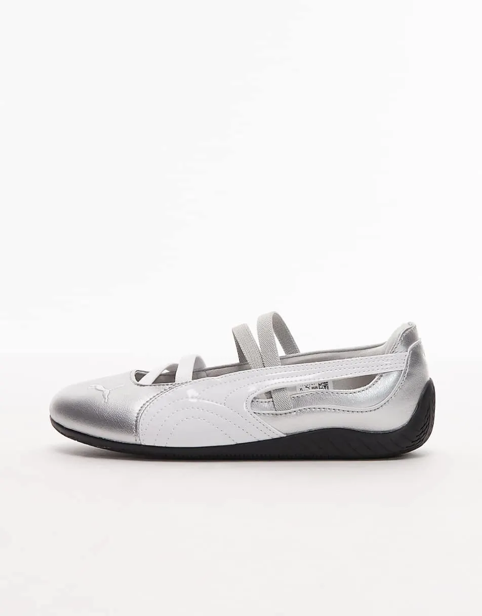 Puma Speedcat ballet flats in silver
