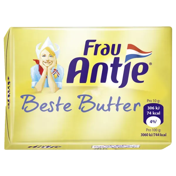 Frau Antje Beste Butter besonders streichzart 250 g Packung (1 kg = 8.00)