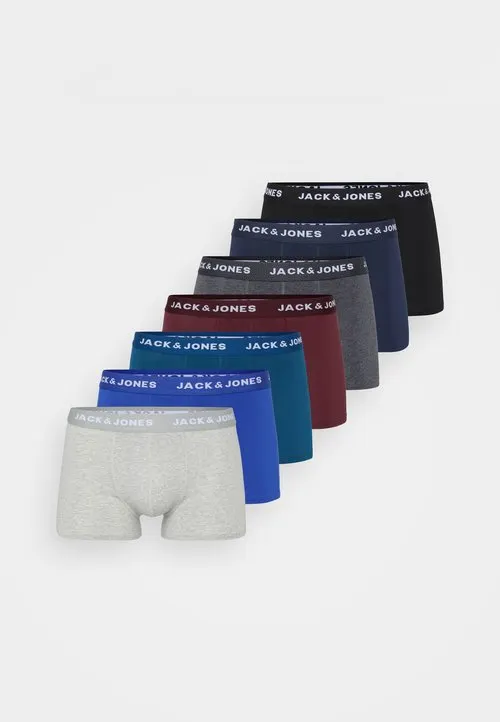 JACSPECTOR TRUNKS 7 PACK - Boksershorts - black/navy/bordeaux/petrol/grey