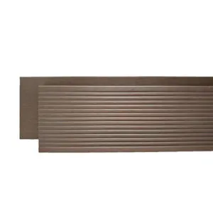 Lame de terrasse composite réversible décor imitation chêne L. 220 x l. 14,5 cm