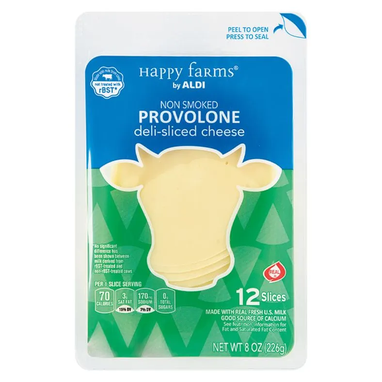 Happy Farms Deli Sliced Provolone Cheese
