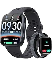 Smart Watches for Men Android iPhone (2 Bands), [1.85" AMOLED Screen] Smartwatch Fitness Tracker 3ATM Waterproof with Bluetooth Calls, AI Control, Heart Rate/SpO2/Sleep Monitor, 7 Days Battery