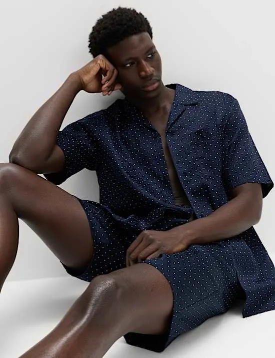 Pure Cotton Polka Dot Pyjama Set
