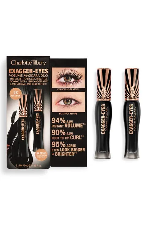 Exagger-Eyes Volume Mascara Duo $58 Value