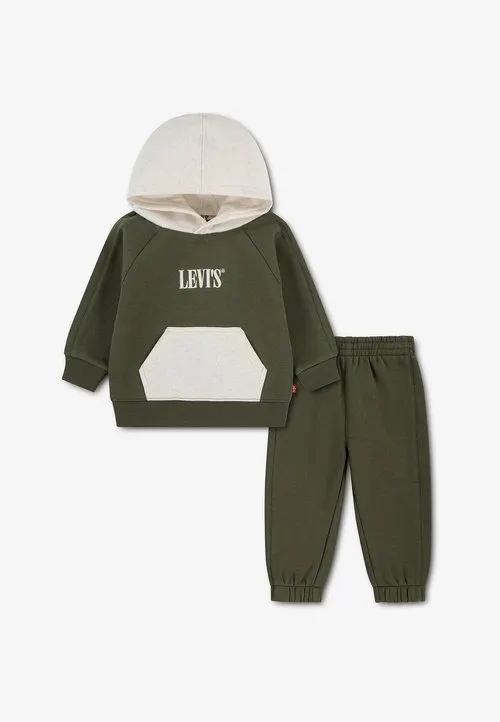 HOODIE JOGGER SET - Treningsdress - olive night