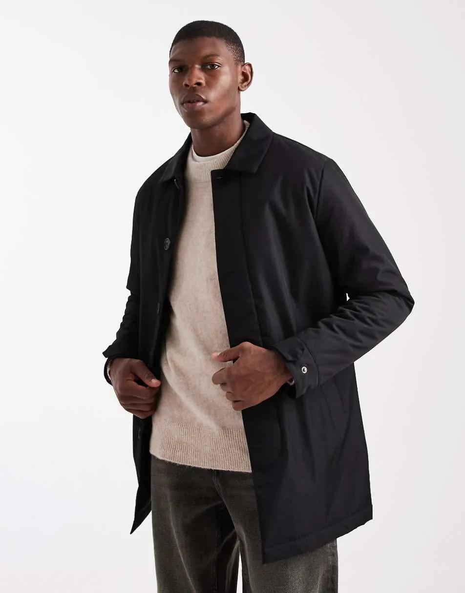 Threadbare short button down mac in black