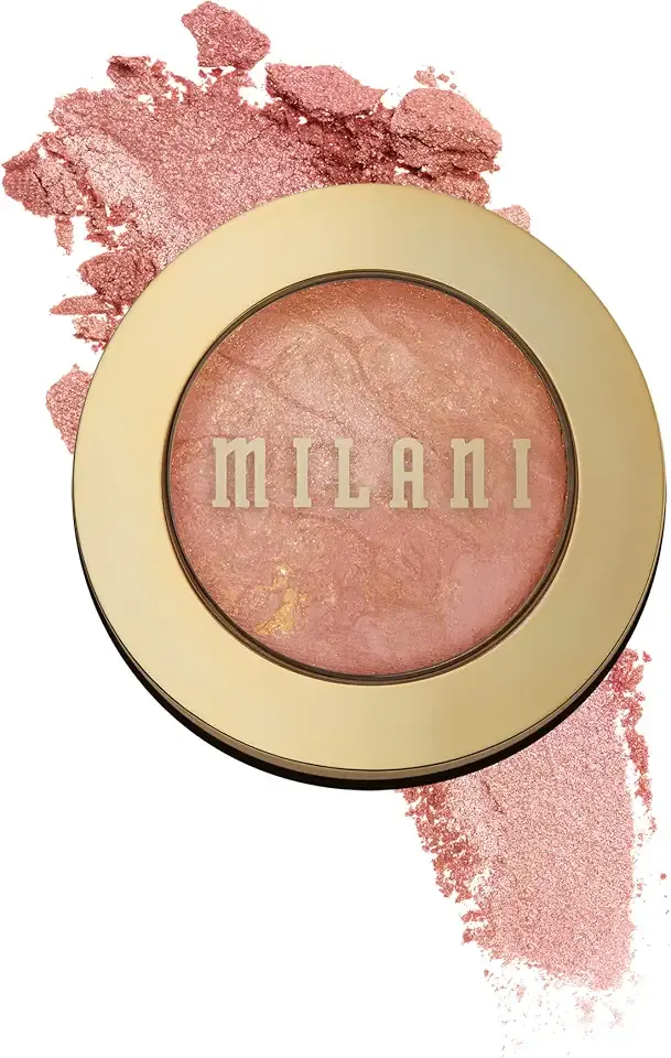 Milani Baked Blush, Powder Blush for Cheeks, Cruelty Free Makeup - Shape, Contour & Highlight Face for a Shimmery or Matte Finish - Berry Amore