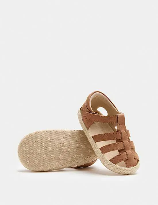 Kinderwagen-Sandalen mit Seemannsdesign (0–18 M.)