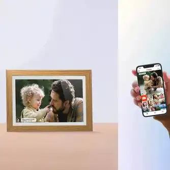 Jackson Frameo 7inch Smart Digital Frame Oak Finish