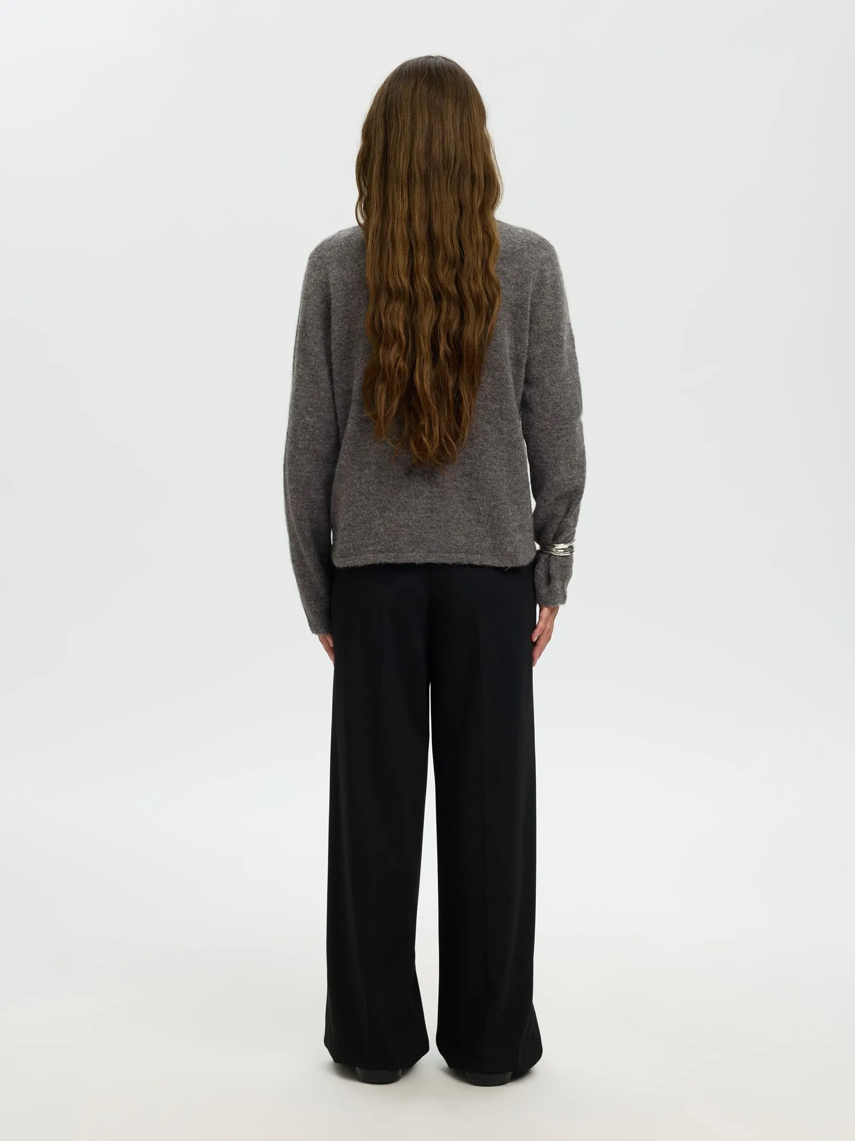 ULLBLANDING STRIKKET PULLOVER