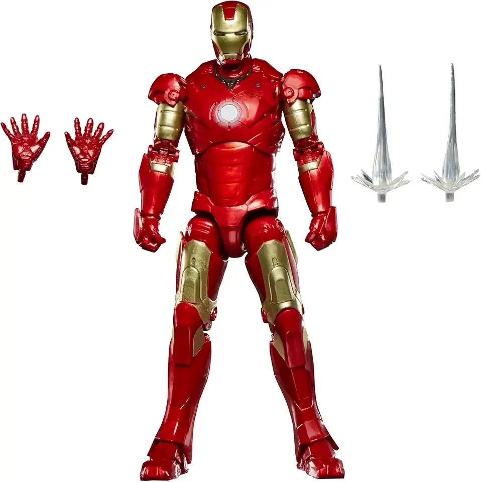 Marvel Legends Series Iron Man Mark III, Iron Man Movie Collectible 6-Inch Scale Action Figure Toy
