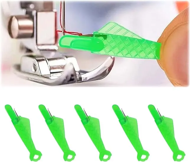 Fish Mouth Sewing Machine Needle Threader, 2026 New Automatic Sewing Needle Threader Tool, Quick Sewing Machine Loop Sewing Supplies (5 pcs)