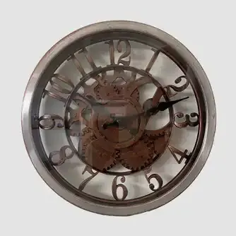 Lexington Gear Wall Clock Brown 30.5cm