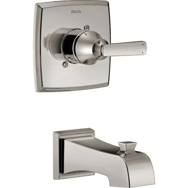 Delta Ashlyn 1-​Handle Tub Filler Trim Kit in Stainless (Valve Not Included)​