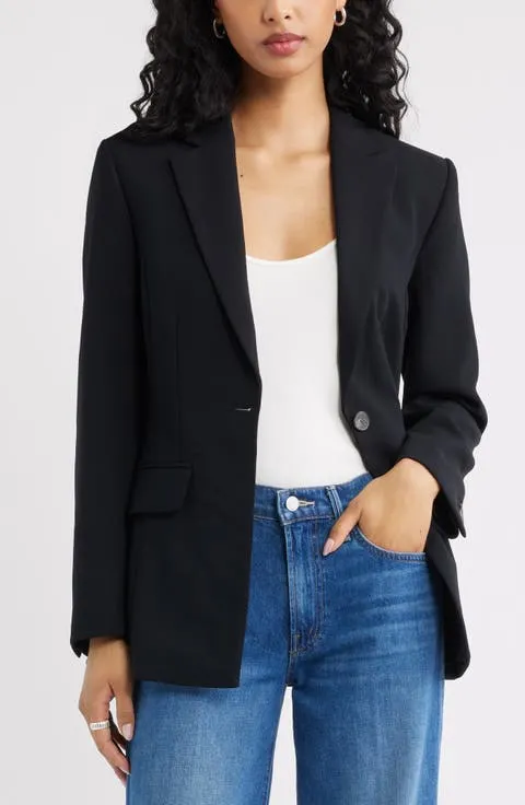 Curator Crepe Fitted Blazer