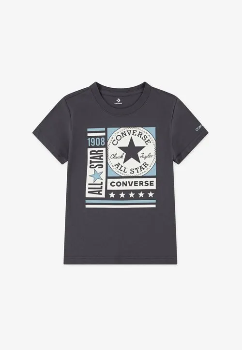 BLOCKS LOGO TEE - T-shirts med print - dark matter