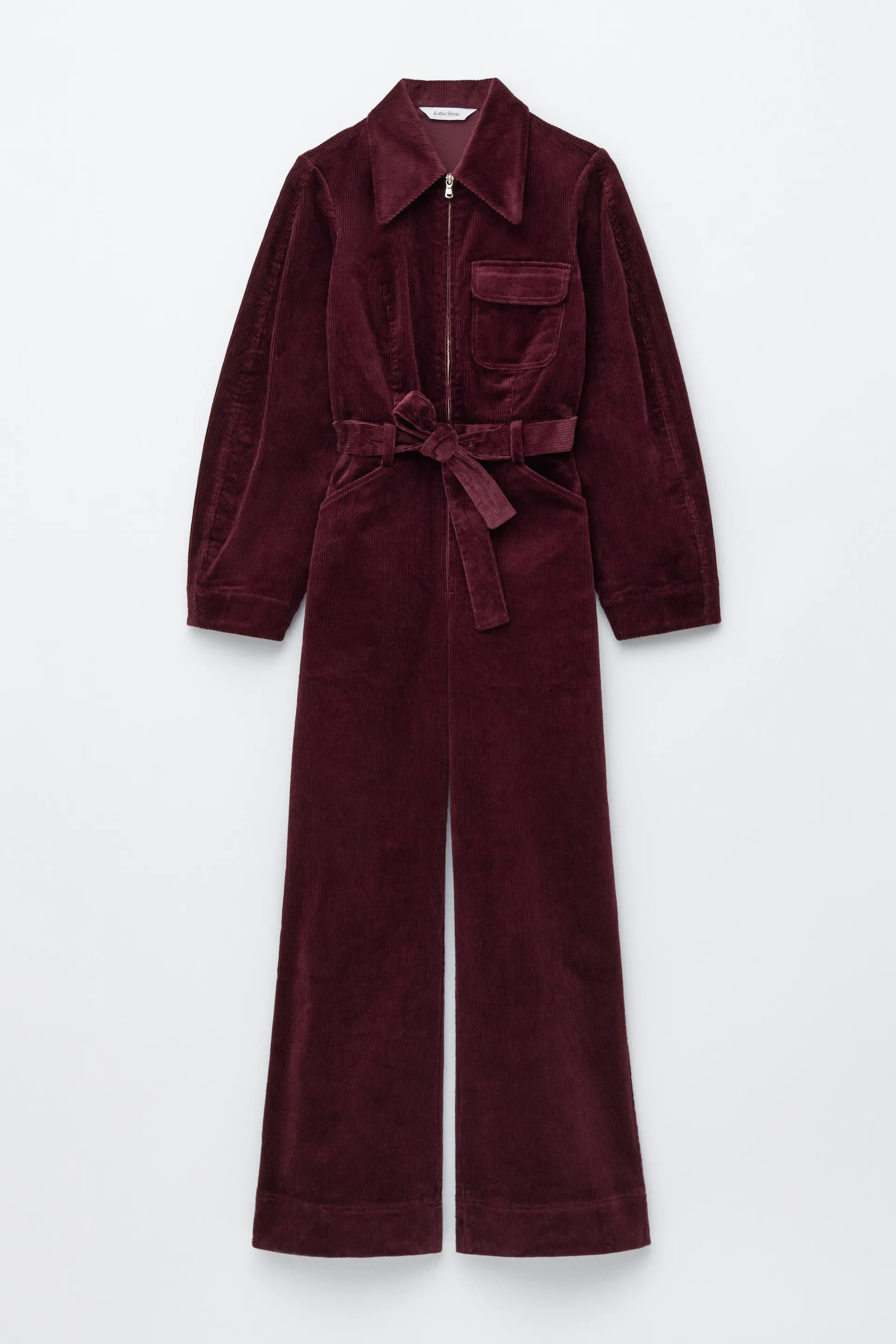 Kordfløyels jumpsuit med belte