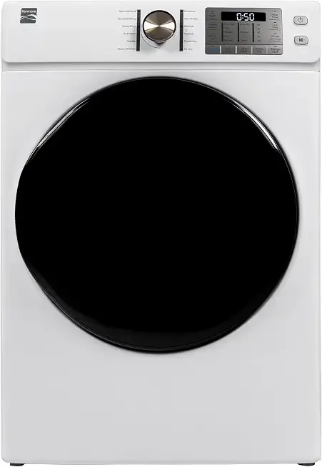 Kenmore 8.0 cu. ft. Front Load Gas Dryer - Wrinkle Guard with Accela Steam to Reduce Static and Odors - Smart Sensor Drying - LED - White