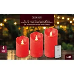 LED-kaarsen op batterijen rood