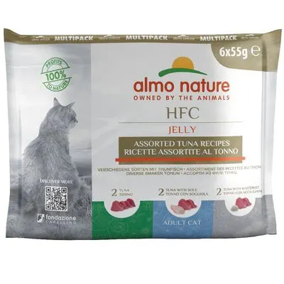 Lot mixte Almo Nature HFC Natural 12 x 55 g pour chat