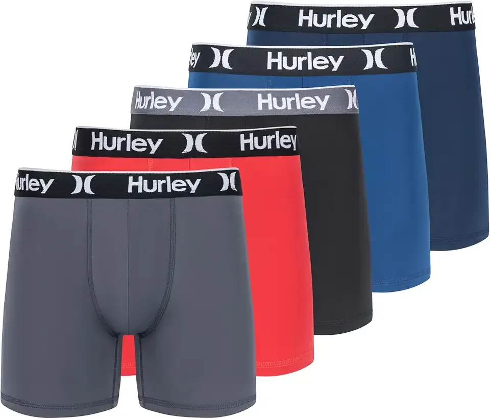 mens 5 Pack Stretch Boxer Briefs