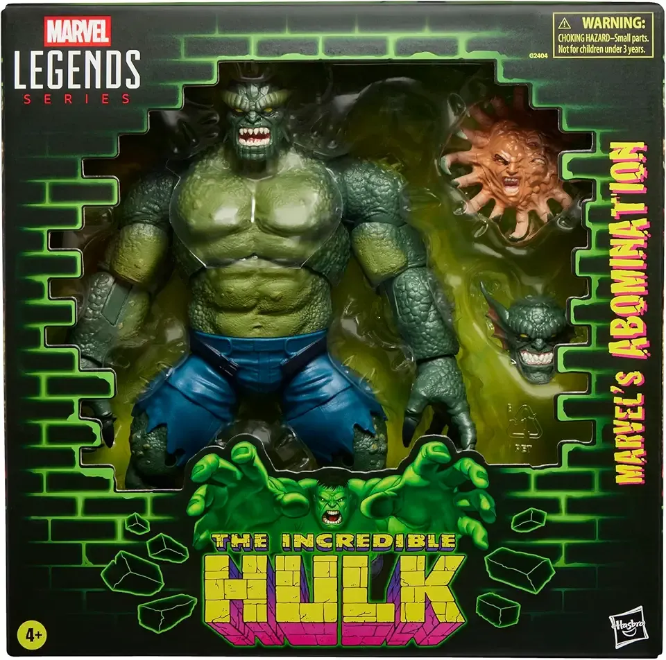 Marvel Legends Series Abomination, Hulk Comics Collectible 6-Inch Scale Action Figure